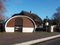 Bushaltestelle Buschwitz(Rügen) am 10.Februar 2015.