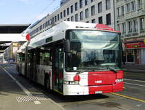 tpf - Trolleybus Nr.517  FR 300397 unterwegs auf der Linie 1 in Fribourg am 14.02.2015