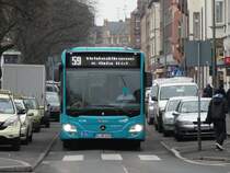 DB Hessen Bus Mercedes Benz Citaro C2 410 am 16.02.15 in Frankfurt Höchst auf der 59
