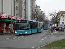 DB Hessen Bus Mercedes Benz Citaro C2 G 710 am 16.02.15 in Frankfurt Höchst