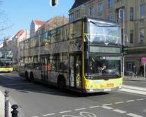 MAN Lions City DD Wg.3189 auf M85 am S+U Rathaus Steglitz, 14.2.15