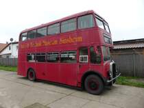 Bristol Doppeldeckerbus im Technikmuseum Speyer (01.11.2013)