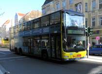 MAN Lions City DD Wg.3361 auf Linie 282 am S+U Rathaus Steglitz, 14.2.15