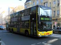 MAN Lions City DD Wg.3456 auf M48 am S+U Rathaus Steglitz, 14.2.15