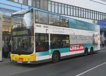MAN Lions City DD Wg.3496 auf X83 am S+U Rathaus Steglitz, 14.2.15