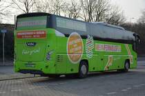 NOM-WE 9 (VDL Futura) steht am 27.12.2014 auf dem Rastplatz an der A 115.
