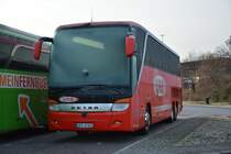 UER-B 515 (Setra S 416 HDH) abgestellt am 27.12.2014 auf dem Rastplatz der Avus A 115 Dreieck Funkturm.
