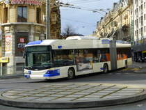 TL Lausanne - Trolleybus Nr.856 unterwegs in Lausanne am 14.02.2015