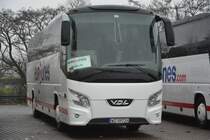 WZ 0972H (VDL Futura) steht am 31.12.2014 auf dem Rastplatz an der A 115.
