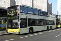 MAN Lions City DD Wg.3266 auf´m 100er am S+U Alex/Memhardstr., 14.2.15