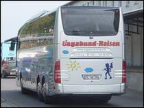 Mercedes Travego von Neubauer/Vagabund-Reisen aus Deutschland im Stadthafen Sassnitz am 30.08.2013