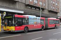 6. Februar 2014 - Berlin, am Alexanderplatz stand dieser MAN NG313 der BVG.
