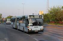 Ein MB O405 G der Firma Buschmann & Winkelmann an der Fontanestraße in Brandenburg. (ex Metz, Grettstadt; ex VGB Bremerhaven) 25.04.2014 