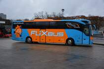 ME-WE 306 (Mercedes Benz O 350,FlixBus) ist am 10.01.2015 unterwegs Richtung Hamburg. Aufgenommen ZOB Berlin.
