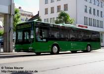 21.06.08: Mal wieder gibt ein Foto von meinem Lieblingswagen NK-S 41, der zum Fuhrpark der GRS Verkehrsdienste. Dieses Mal konnte ich dne Lion's City auf der Linie 323 nach Oberbexbach ablichten. Das Foto in der Lindenallee in Neunkirchen.