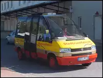 VW Microstar von Stadtrundfahrten Stralsund im Stadthafen Sassnitz am 06.09.2013