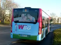 2010 - Wagen 540 verlässt die Fontanestraße (Citaro II) 