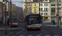 Reges Busleben in Usti nad Labem.07.03.2015 10:19 Uhr.