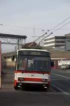 Ein O-Bus der Linie 57 an der Haltestelle Usti nad Labem zapad.07.03.2015 10:32 Uhr.