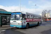 Polen / Lodz: Mercedes-Benz O 303 der PKS Zduńska Wola, aufgenommen im März 2015 an der Haltestelle  PKP Łódź - Kaliska  in Lodz.