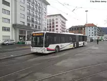 Postauto/PU Steffen Nr. 63 (Mercedes CitaroII O530G) am 9.1.2015 beim Bhf. Wiedikon