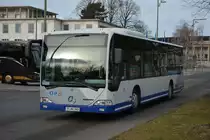 P-AV 345 (Mercedes Benz Citaro Ü / BVSG) ist am 17.01.2015 unterwegs für die Grüne Woche in Berlin. Aufgenommen am S-Bahnhof Olympiastadion.
