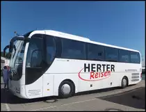 MAN Lion's Coach von Herter Reisen aus Deutschland im Stadthafen Sassnitz am 06.09.2013