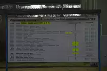 Die Abfahrtstafel  am Busbahnhof/Bahnhof Litomerice Mesto.07.03.2015 11:30 hr.