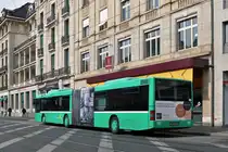 MAN Bus 787 auf der Linie 50 fährt zur Haltestelle Brausebad. Die Aufnahme stammt vom 07.03.2015.