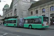 MAN Bus 787 auf der Linie 50 wartet an der Endstation am Bahnhof SBB. Die Aufnahme stammt vom 07.03.2015.