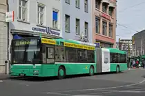 MAN Bus 754 auf der Linie 30 wartet an der Endstation beim Bahnhof SBB. Die Aufnahme stammt vom 07.03.2015.