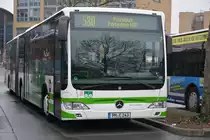 PM-E 243 (Mercedes Benz Citaro G Facelift Ü) steht am 10.03.2015 und wartet auf sein Einsatz auf der Linie 580 nach Belzig. Aufgenommen am Hauptbahnhof in Potsdam.
