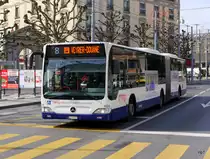TPG - Mercedes Citaro Nr.1121  GE 960871 unterwegs auf der Linie 8 in Genf am 08.03.2015