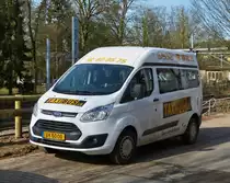. VK 6000, Neuer Ford Transit im Einsatz als Taxi-Bus, gesehen am 11.03.2015 in Ettelbr�ck 