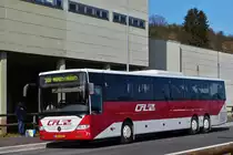 . RR6412,  Mercedes Benz Integro des CFL, an der Neu eingerichteten Haltestelle, f�r einzelne Linien, am Bahnhof in Ettelbr�ck.  11.03.2015