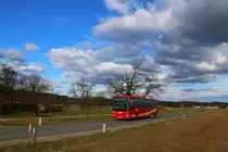 Einige Tage zuvor hat es mir die Wolkenstimmung angetan als ich diesen IRIS-Bus ablichtete. Schwanberg am 5,03,2015