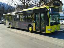 Nightlier-Bus am 13.3.2015 geparkt an der Haltestelle Lienz Bahnhof. Dieser Bus bedient die seit 2. Februar 2015 die neu eingeführte Kfl. 900N (Lienz Bahnhof - Matrei in Osttirol Korberplatz) im 2-Stundentakt in der Nacht von Samstag auf Sonntag.