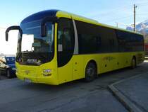 MAN Lion's Regio der ÖBB-Postbus GmbH am 13.3.2015 geparkt am Bahnhof Lienz.