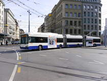 TPG - Hess Trolleybus 785 unterwegs auf der Linie 10 in Genf am 08.03.2015