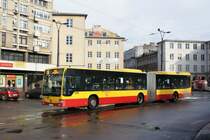 Polen / Stadtbus Lodz: Mercedes-Benz Conecto LF G (Euro 6) - Wagen 1495, aufgenommen im M�rz 2015 im Innenstadtbereich von Lodz, in der N�he der Haltestelle  Plac Wolnosci .