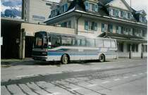 Aus dem Archiv: AFA Adelboden (BLS) 5/BE 26'705 Setra Jahrgang 1987 (ex Nr. 25) am 27. Februar 1995 Frutigen, Bahnhof