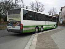 PM E 240- Ein MB Integro L der VGB am Bad Belziger Busbahnhof, 6.3.15