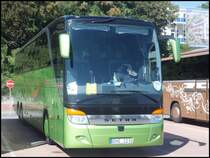 Setra 416 HDH von Vartofta aus Schweden im Stadthafen Sassnitz am 07.09.2013