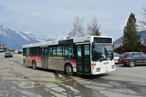 MB 405 N Nr. 97 (ex. BGU Grenchen Nr. 5) im Einsatz als Skibus in La Tzoumaz, 15.03.2015.