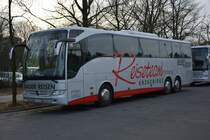 ANA-CB steht am 17.01.2015 an der Jesse-Owens-Allee in Berlin. Aufgenommen wurde ein Mercedes Benz Tourismo.
