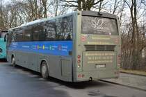 BRB-FB 112 steht am 17.01.2015 an der Jesse-Owens-Allee in Berlin. Aufgenommen wurde ein Temsa Safari HD.
