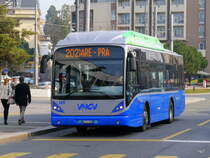 VMCV - VanHool Nr.105  VD 111030 unterwegs in der Stadt Vevey am 14.03.2015