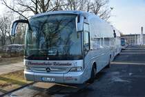 ANA-OR 9 (Mercedes Benz Tourino) steht am 18.01.2015 in Berlin, Olympischer Platz.
