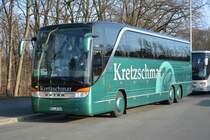 MEI-JK 540 steht am 18.01.2015 in Berlin, Olympischer Platz. Aufgenommen wurde ein Setra S 416 HDH.
