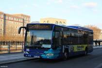 28.02.2015 ein Mercedes Citaro II LE der OVG am Weidendamm in Berlin.